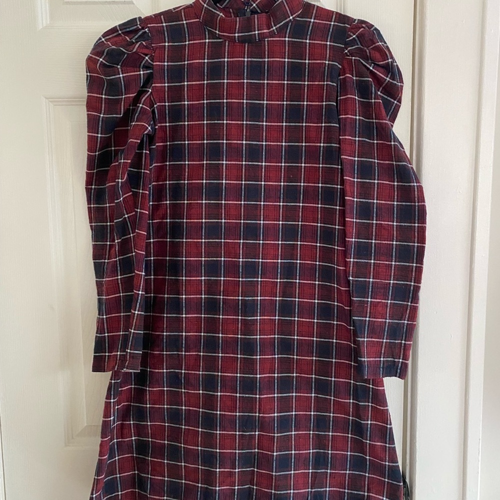 ASOS Brand- Trendyol Plaid Long Sleeve Dress